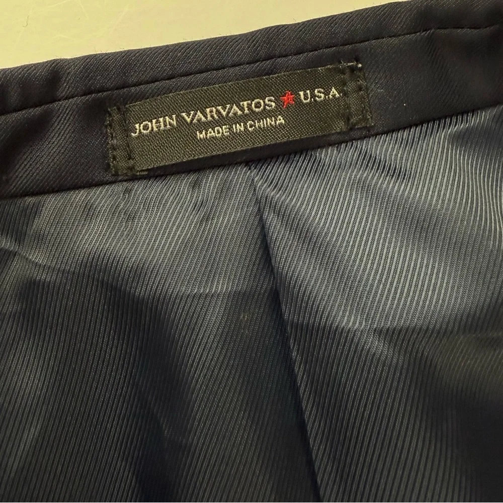 John Varvatos Bedford Sport Coat Blazer Jacket Mens 38S Blue Wool NWOT NEW
